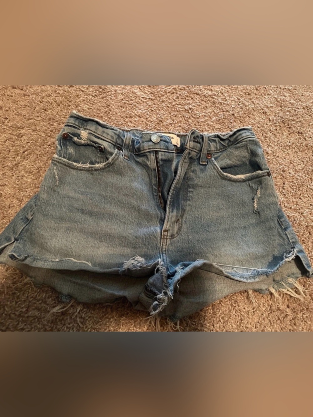 Abercrombie Distressed Denim Shorts